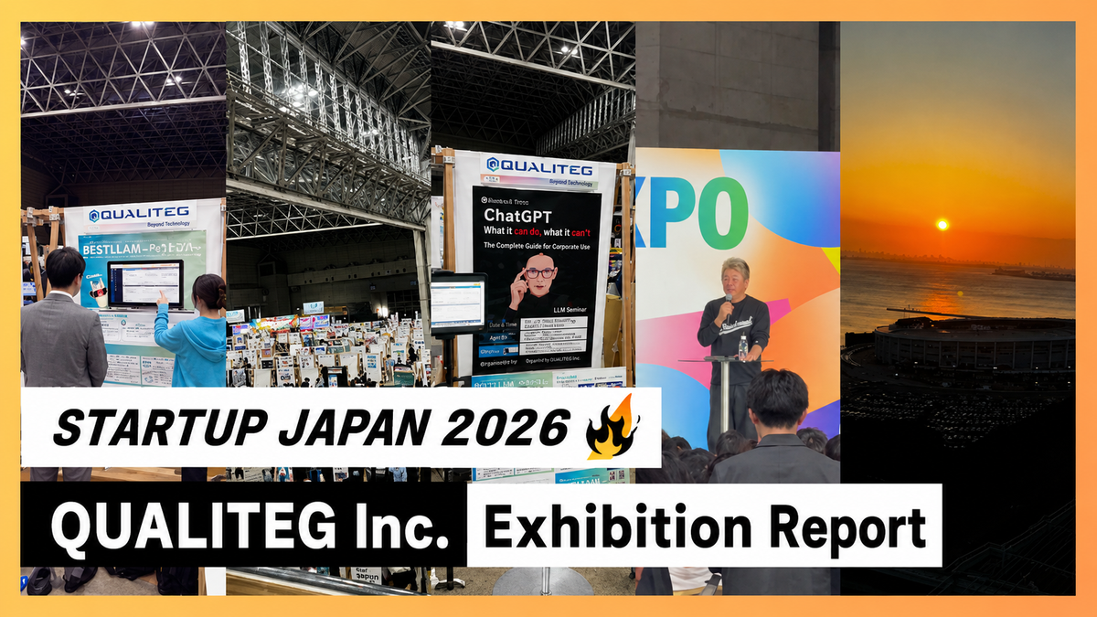 Qualiteg at Startup JAPAN EXPO 2026: Exhibition Report