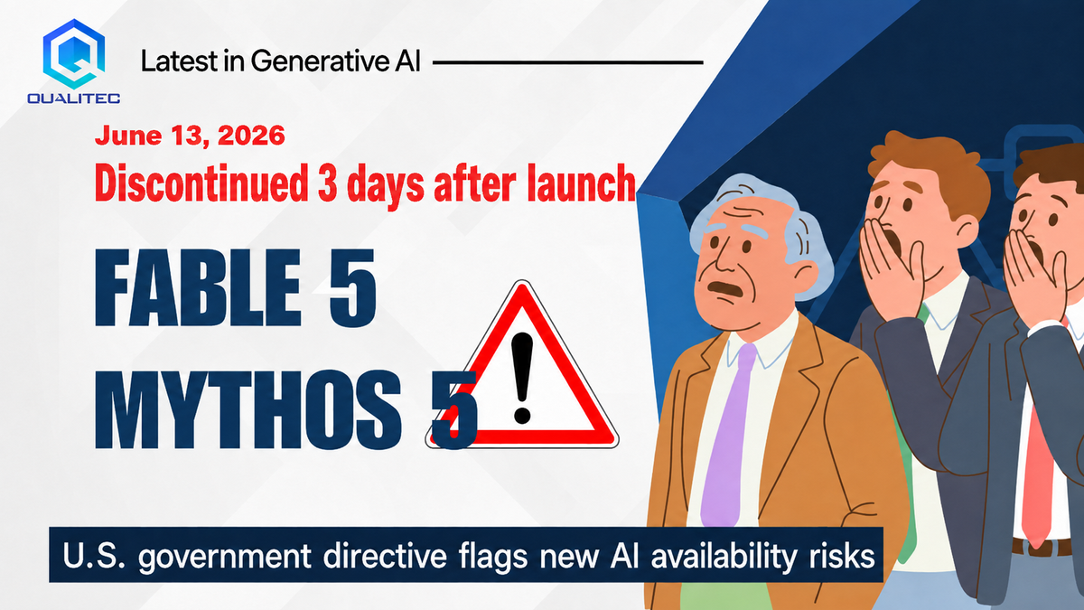 Suspended Three Days After Release: What the U.S. Government Directive on Fable 5 / Mythos 5 Reveals About a New AI Availability Risk