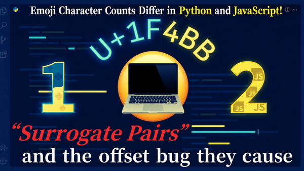 Emoji Length Differs Between Python and JavaScript: A Surrogate Pair Misalignment Bug
