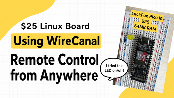 Using a Luckfox Pico M from Anywhere: Putting a Public URL on a $25, 64 MB Linux Board with WireCanal