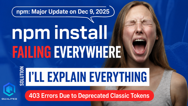 npm Classic Tokens Fully Retired on December 9, 2025: Fixing Package Install Errors (403/404)