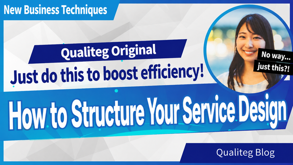 Qualiteg's Original Method for Structuring Service Design