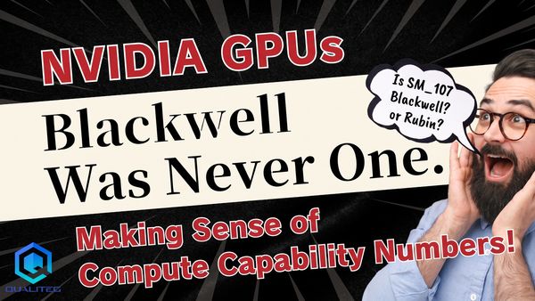 "Blackwell" Was Never One Compute Capability. Making Sense of NVIDIA's Compute Capability Numbers