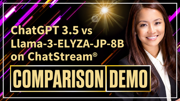 Running Llama-3-Elyza-JP-8B with ChatStream🄬