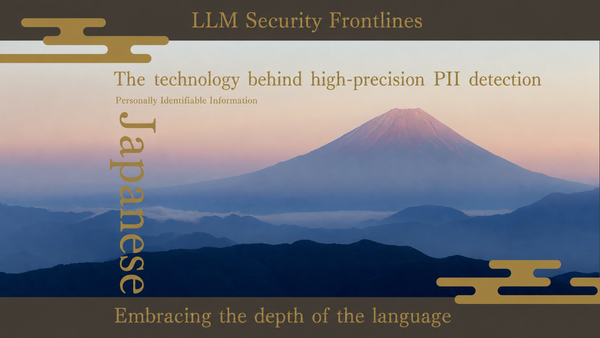 LLM-Audit PII Detection Technology, Part 1: High-Accuracy PII Detection Attuned to the Depth of the Japanese Language